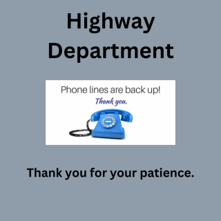 Highway Department - Phone Working