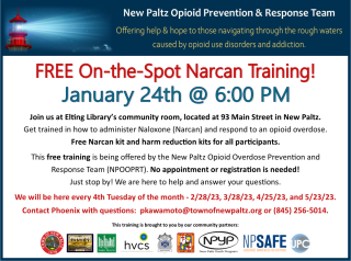 Tuesday's On-The-Spot Narcan Training