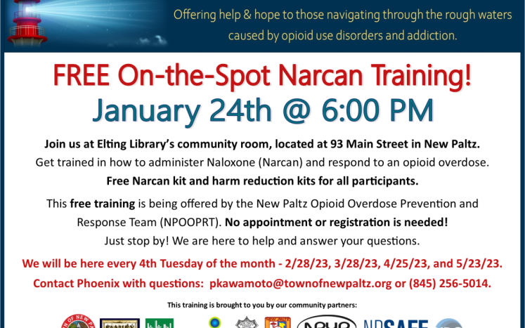 Tuesday's On-The-Spot Narcan Training